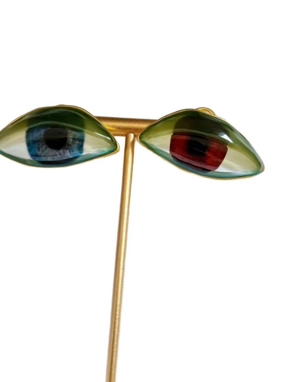 Schiaparelli Enamel Eye Stud Earrings - Picture 4 of 4